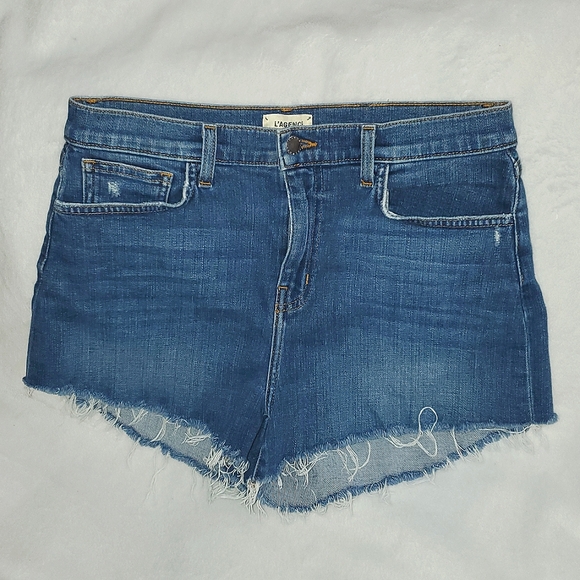 L'AGENCE Pants - L'AGENCE Ryland Denim Shorts Size 29